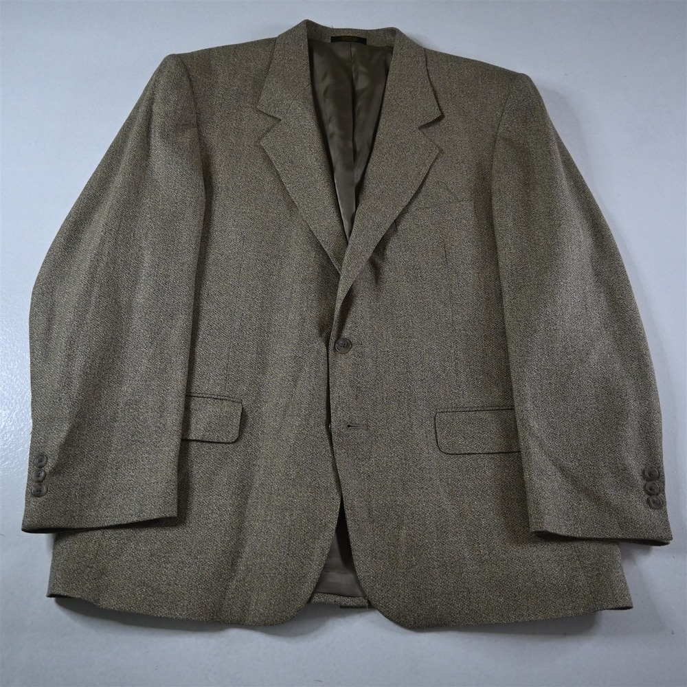 Hardwick 44R Tan Gold Brown Slub‎ Soft Tweed Mens Blazer Suit Jacket Sport Coat